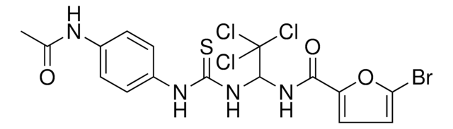 N-[1-({[4-(ACETYLAMINO)ANILINO]CARBOTHIOYL}AMINO)-2,2,2-TRICHLOROETHYL]-5-BROMO-2-FURAMIDE AldrichCPR