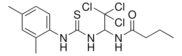 N-(2,2,2-TRICHLORO-1-(((2,4-DIMETHYLANILINO)CARBOTHIOYL)AMINO)ETHYL)BUTANAMIDE AldrichCPR