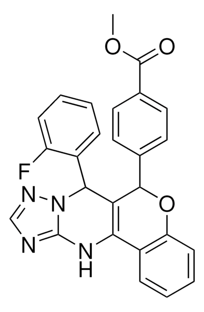 METHYL 4-[7-(2-FLUOROPHENYL)-7,12-DIHYDRO-6H-CHROMENO[4,3-D][1,2,4]TRIAZOLO[1,5-A]PYRIMIDIN-6-YL]BENZOATE AldrichCPR