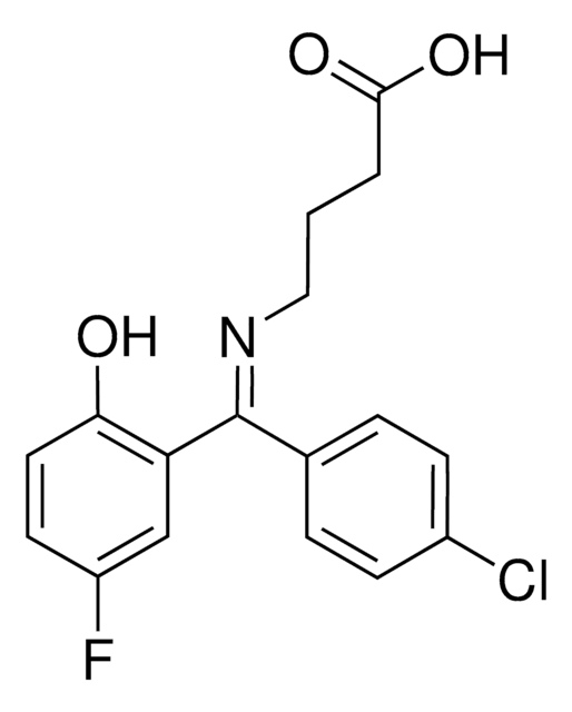 4-{[(E)-(4-Chlorophenyl)(5-fluoro-2-hydroxyphenyl)methylidene]amino}butanoic acid AldrichCPR