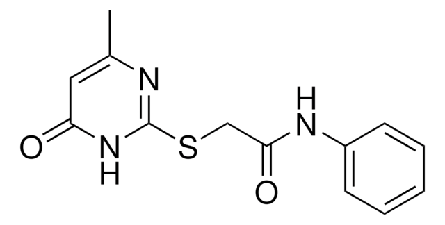 2-((4-METHYL-6-OXO-1,6-DIHYDRO-2-PYRIMIDINYL)THIO)-N-PHENYLACETAMIDE AldrichCPR