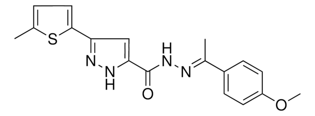 N'-(1-(4-METHOXYPHENYL)ETHYLIDENE)3(5-ME-2-THIENYL)-1H-PYRAZOLE-5-CARBOHYDRAZIDE AldrichCPR