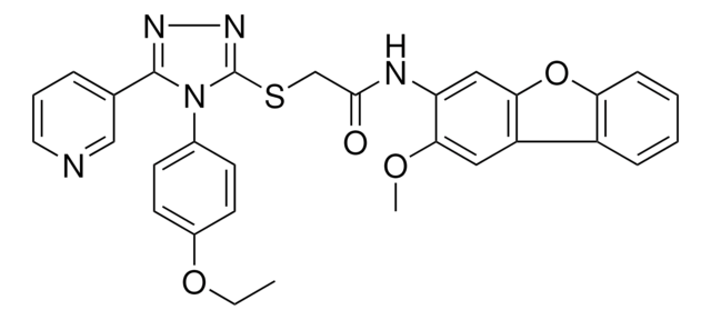 2-{[4-(4-ETHOXYPHENYL)-5-(3-PYRIDINYL)-4H-1,2,4-TRIAZOL-3-YL]SULFANYL}-N-(2-METHOXYDIBENZO[B,D]FURAN-3-YL)ACETAMIDE AldrichCPR