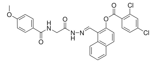 1-[(E)-(2-{2-[(4-METHOXYBENZOYL)AMINO]ACETYL}HYDRAZONO)METHYL]-2-NAPHTHYL 2,4-DICHLOROBENZOATE AldrichCPR