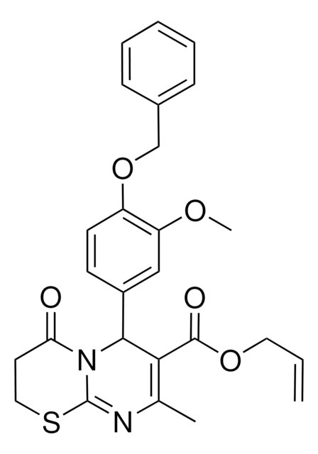 ALLYL 6-[4-(BENZYLOXY)-3-METHOXYPHENYL]-8-METHYL-4-OXO-3,4-DIHYDRO-2H,6H-PYRIMIDO[2,1-B][1,3]THIAZINE-7-CARBOXYLATE AldrichCPR