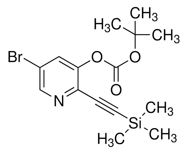 5-Bromo-2-((trimethylsilyl)ethynyl)pyridin-3-yl tert-butyl carbonate AldrichCPR