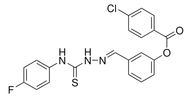 3-(2-((4-FLUOROANILINO)CARBOTHIOYL)CARBOHYDRAZONOYL)PHENYL 4-CHLOROBENZOATE AldrichCPR