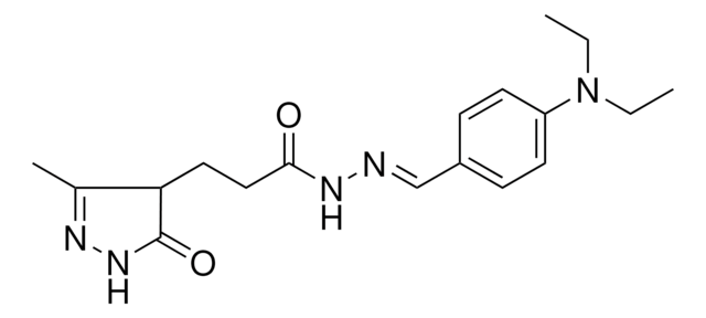 N'-{(E)-[4-(DIETHYLAMINO)PHENYL]METHYLIDENE}-3-(3-METHYL-5-OXO-4,5-DIHYDRO-1H-PYRAZOL-4-YL)PROPANOHYDRAZIDE AldrichCPR