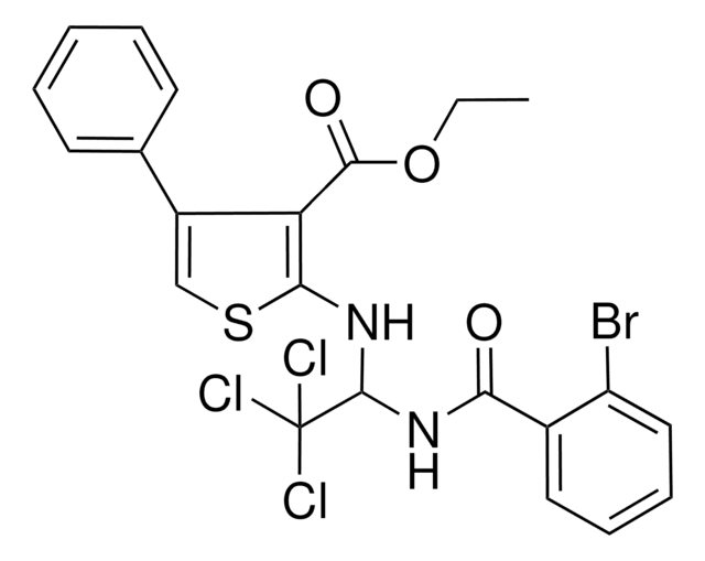 ETHYL 2-({1-[(2-BROMOBENZOYL)AMINO]-2,2,2-TRICHLOROETHYL}AMINO)-4-PHENYL-3-THIOPHENECARBOXYLATE AldrichCPR