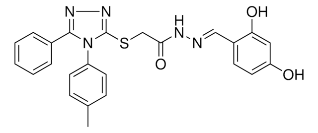 N'-[(E)-(2,4-DIHYDROXYPHENYL)METHYLIDENE]-2-{[4-(4-METHYLPHENYL)-5-PHENYL-4H-1,2,4-TRIAZOL-3-YL]SULFANYL}ACETOHYDRAZIDE AldrichCPR