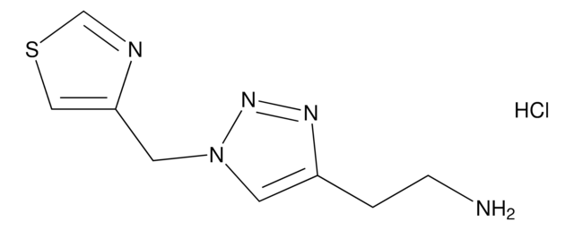 2-(1-(Thiazol-4-ylmethyl)-1H-1,2,3-triazol-4-yl)ethan-1-amine hydrochloride AldrichCPR