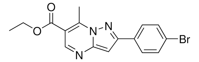 Ethyl 2-(4-bromophenyl)-7-methylpyrazolo[1,5-a]pyrimidine-6-carboxylate AldrichCPR