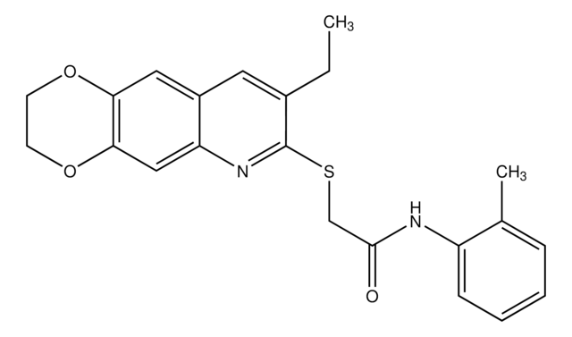 2-(8-Ethyl-2,3-dihydro-[1,4]dioxino[2,3-g]quinolin-7-ylthio)-N-o-tolylacetamide