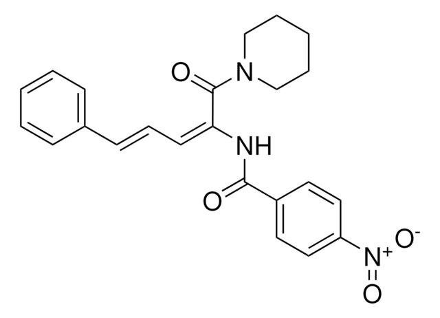 4-NITRO-N-(4-PHENYL-1-(PIPERIDINE-1-CARBONYL)-BUTA-1,3-DIENYL)-BENZAMIDE AldrichCPR