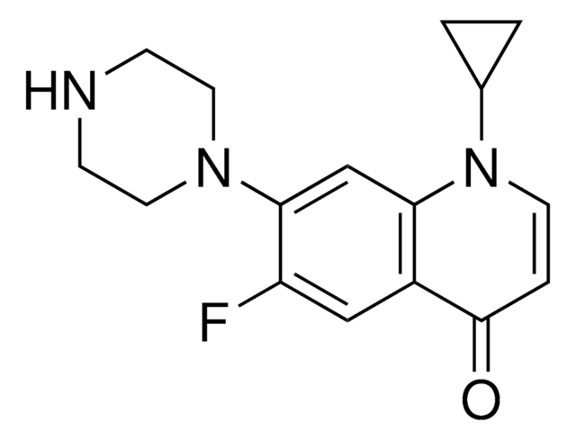 1-Cyclopropyl-6-fluor-7-(piperazin-1-yl)-chinolin-4(1H)-on certified reference material, TraceCERT&#174;, Manufactured by: Sigma-Aldrich Production GmbH, Switzerland