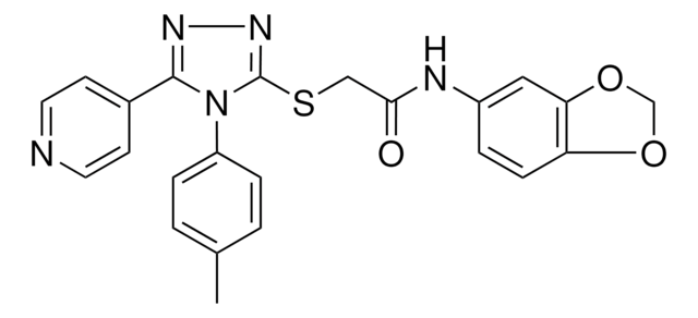 N-(1,3-BENZODIOXOL-5-YL)-2-{[4-(4-METHYLPHENYL)-5-(4-PYRIDINYL)-4H-1,2,4-TRIAZOL-3-YL]SULFANYL}ACETAMIDE AldrichCPR