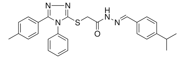 N'-[(E)-(4-ISOPROPYLPHENYL)METHYLIDENE]-2-{[5-(4-METHYLPHENYL)-4-PHENYL-4H-1,2,4-TRIAZOL-3-YL]SULFANYL}ACETOHYDRAZIDE AldrichCPR