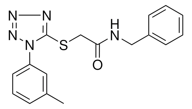 N-BENZYL-2-((1-(3-METHYLPHENYL)-1H-TETRAAZOL-5-YL)THIO)ACETAMIDE AldrichCPR