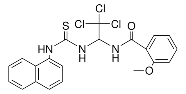 2-METHOXY-N-(2,2,2-TRICHLORO-1-(3-NAPHTHALEN-1-YL-THIOUREIDO)-ETHYL)-BENZAMIDE AldrichCPR