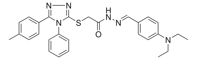 N'-{(E)-[4-(DIETHYLAMINO)PHENYL]METHYLIDENE}-2-{[5-(4-METHYLPHENYL)-4-PHENYL-4H-1,2,4-TRIAZOL-3-YL]SULFANYL}ACETOHYDRAZIDE AldrichCPR