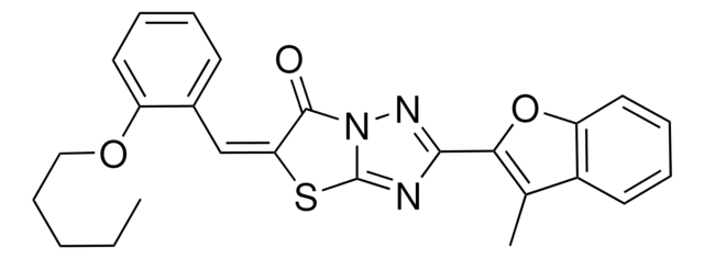 (5E)-2-(3-METHYL-1-BENZOFURAN-2-YL)-5-[2-(PENTYLOXY)BENZYLIDENE][1,3 ...