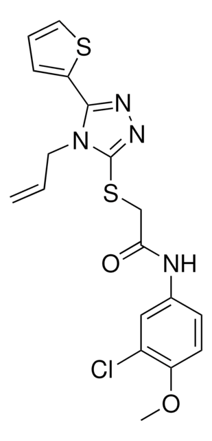 2-{[4-ALLYL-5-(2-THIENYL)-4H-1,2,4-TRIAZOL-3-YL]SULFANYL}-N-(3-CHLORO-4-METHOXYPHENYL)ACETAMIDE AldrichCPR