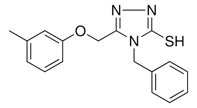 4-BENZYL-5-((3-METHYLPHENOXY)METHYL)-4H-1,2,4-TRIAZOL-3-YL HYDROSULFIDE AldrichCPR