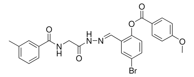 4-BR-2-(2-(((3-METHYLBENZOYL)AMINO)AC)CARBOHYDRAZONOYL)PHENYL 4-METHOXYBENZOATE AldrichCPR