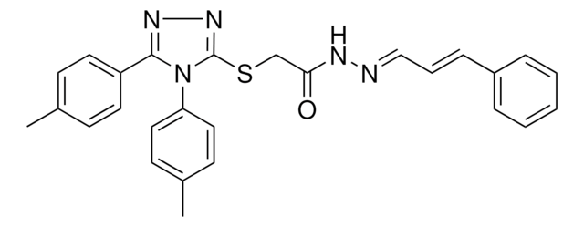 2-{[4,5-BIS(4-METHYLPHENYL)-4H-1,2,4-TRIAZOL-3-YL]SULFANYL}-N'-[(E,2E)-3-PHENYL-2-PROPENYLIDENE]ACETOHYDRAZIDE AldrichCPR