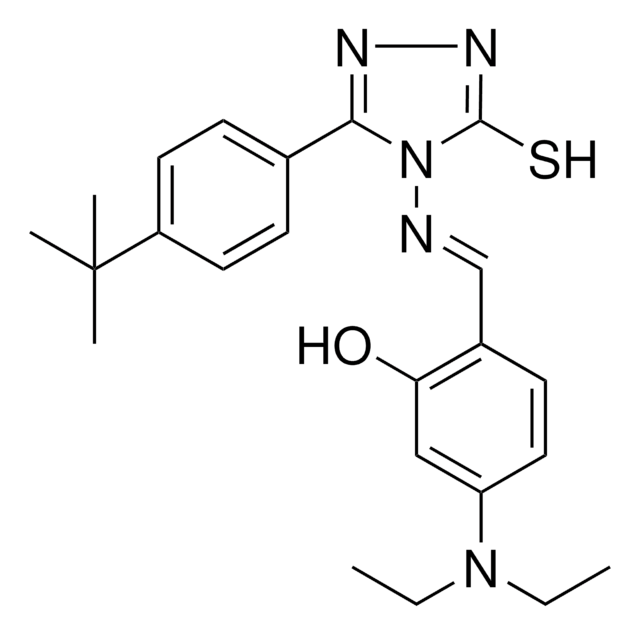 2-((E)-{[3-(4-TERT-BUTYLPHENYL)-5-SULFANYL-4H-1,2,4-TRIAZOL-4-YL]IMINO}METHYL)-5-(DIETHYLAMINO)PHENOL AldrichCPR