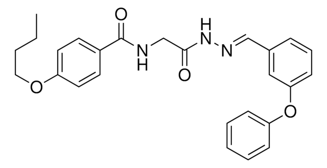 4-BUTOXY-N-(2-OXO-2-(2-(3-PHENOXYBENZYLIDENE)HYDRAZINO)ETHYL)BENZAMIDE AldrichCPR