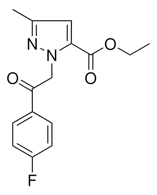 ETHYL 1-(2-(4-FLUOROPHENYL)-2-OXOETHYL)-3-METHYL-1H-PYRAZOLE-5-CARBOXYLATE AldrichCPR