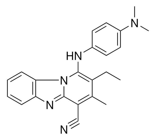 1-(4-(DIMETHYLAMINO)ANILINO)-2-ET-3-ME-PYRIDO(1,2-A)BENZIMIDAZOLE-4-CARBONITRILE AldrichCPR