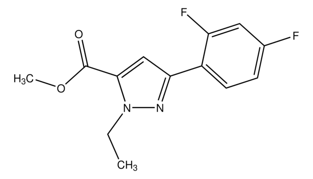 Methyl 1-ethyl-3-(2,4-difluorophenyl)-1H-pyrazole-5-carboxylate AldrichCPR