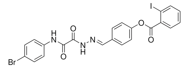 4-(2-((4-BROMOANILINO)(OXO)ACETYL)CARBOHYDRAZONOYL)PHENYL 2-IODOBENZOATE AldrichCPR