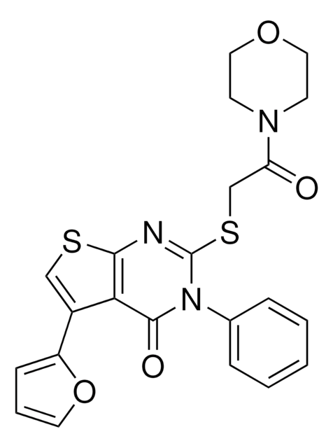 5-FURAN-2-YL-2-(2-MORPHOLIN-4-YL-2-OXO-ETHYLSULFANYL)-3-PHENYL-3H-THIENO[2,3-D]PYRIMIDIN-4-ONE AldrichCPR