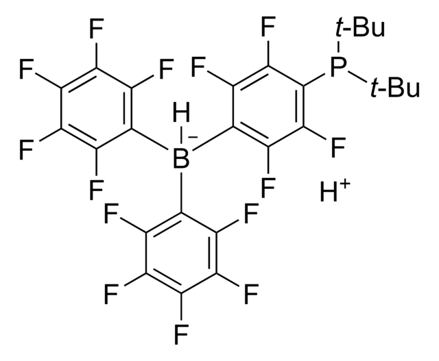 Hydrogen [4-di-tert-butylphosphino-2,3,5,6-tetrafluorophenyl]hydrobis(2,3,4,5,6-pentafluorophenyl)borate 97%