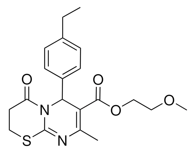 2-METHOXYETHYL 6-(4-ETHYLPHENYL)-8-METHYL-4-OXO-3,4-DIHYDRO-2H,6H-PYRIMIDO[2,1-B][1,3]THIAZINE-7-CARBOXYLATE AldrichCPR