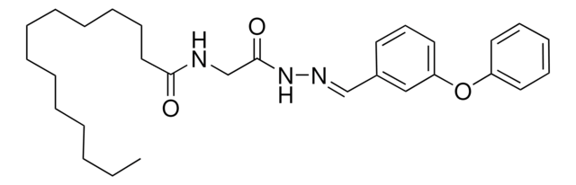 N-(2-OXO-2-(2-(3-PHENOXYBENZYLIDENE)HYDRAZINO)ETHYL)TETRADECANAMIDE AldrichCPR