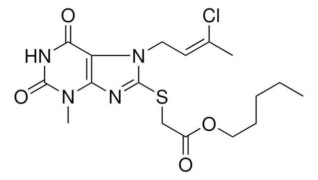 PENTYL ({7-[(2Z)-3-CHLORO-2-BUTENYL]-3-METHYL-2,6-DIOXO-2,3,6,7-TETRAHYDRO-1H-PURIN-8-YL}SULFANYL)ACETATE AldrichCPR