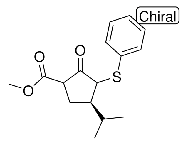 METHYL (4R)-4-ISOPROPYL-2-OXO-3-(PHENYLSULFANYL)CYCLOPENTANECARBOXYLATE AldrichCPR