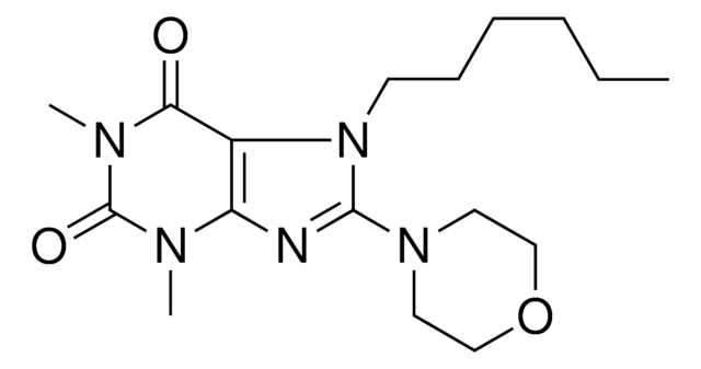 7-HEXYL-1,3-DIMETHYL-8-(4-MORPHOLINYL)-3,7-DIHYDRO-1H-PURINE-2,6-DIONE AldrichCPR