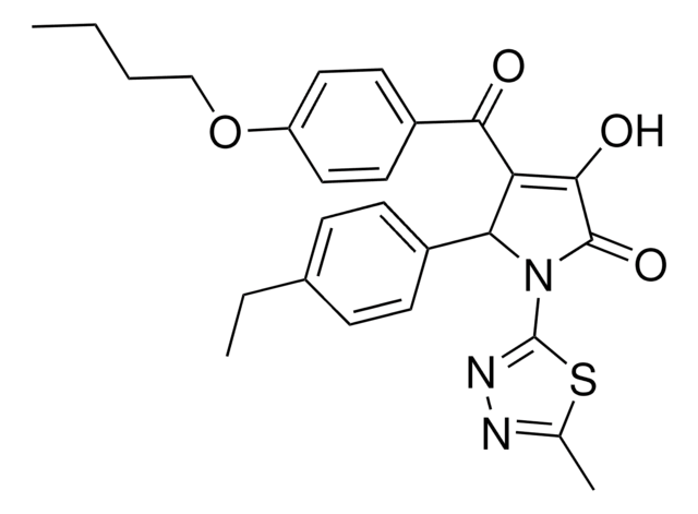 4-(4-BUTOXYBENZOYL)-5-(4-ETHYLPHENYL)-3-HYDROXY-1-(5-METHYL-1,3,4-THIADIAZOL-2-YL)-1,5-DIHYDRO-2H-PYRROL-2-ONE AldrichCPR