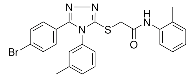 2-{[5-(4-BROMOPHENYL)-4-(3-METHYLPHENYL)-4H-1,2,4-TRIAZOL-3-YL]SULFANYL}-N-(2-METHYLPHENYL)ACETAMIDE AldrichCPR