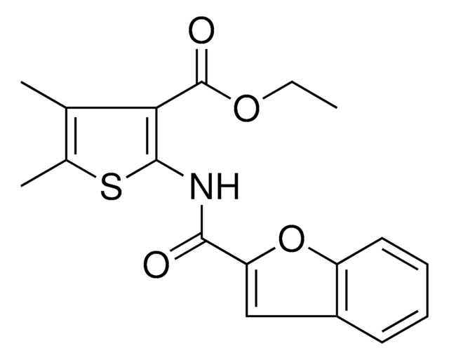 ETHYL 2-((1-BENZOFURAN-2-YLCARBONYL)AMINO)-4,5-DIMETHYL-3-THIOPHENECARBOXYLATE AldrichCPR