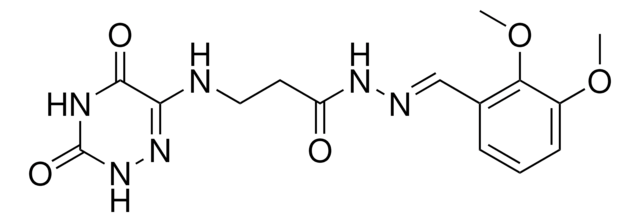 N'-[(E)-(2,3-DIMETHOXYPHENYL)METHYLIDENE]-3-[(3,5-DIOXO-2,3,4,5-TETRAHYDRO-1,2,4-TRIAZIN-6-YL)AMINO]PROPANOHYDRAZIDE AldrichCPR