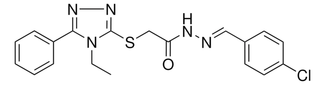 N'-(4-CL-BENZYLIDENE)2-((4-ET-5-PH-4H-1,2,4-TRIAZOL-3-YL)SULFANYL)ACETOHYDRAZIDE AldrichCPR