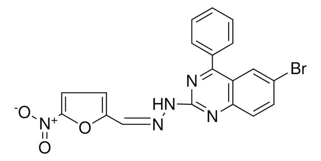 N-(6-BROMO-4-PHENYL-QUINAZOLIN-2-YL)-N'-(5-NITRO-FURAN-2-YLMETHYLENE)-HYDRAZINE AldrichCPR