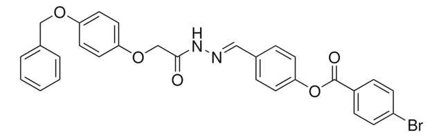 4-(2-((4-(BENZYLOXY)PHENOXY)ACETYL)CARBOHYDRAZONOYL)PHENYL 4-BROMOBENZOATE AldrichCPR