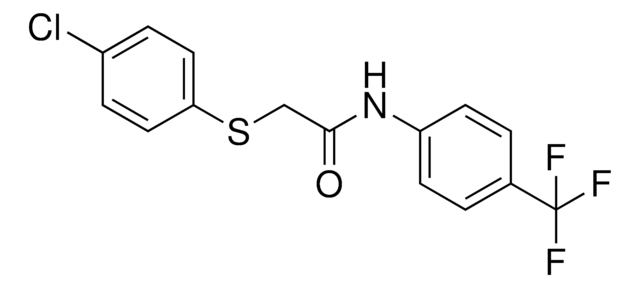 2-((4-CHLOROPHENYL)SULFANYL)-N-(4-(TRIFLUOROMETHYL)PHENYL)ACETAMIDE AldrichCPR